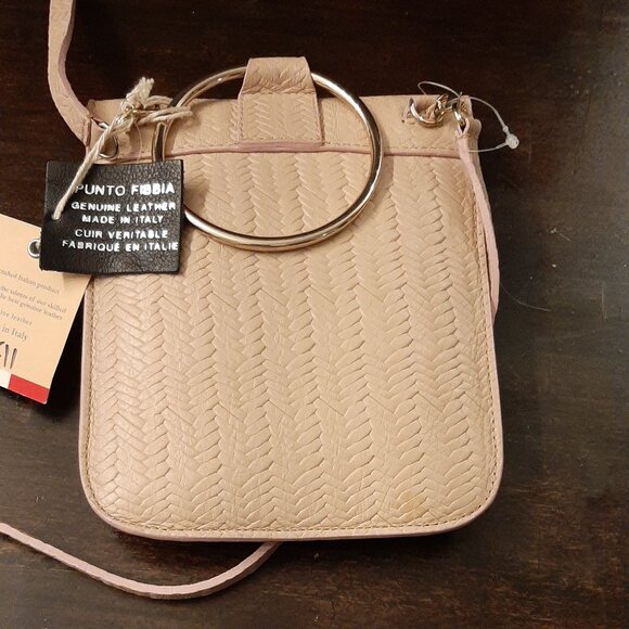 NWT Punto Fibbia 100% Italian Leather Crossbody/Clutch Purse - Picture 4 of 9